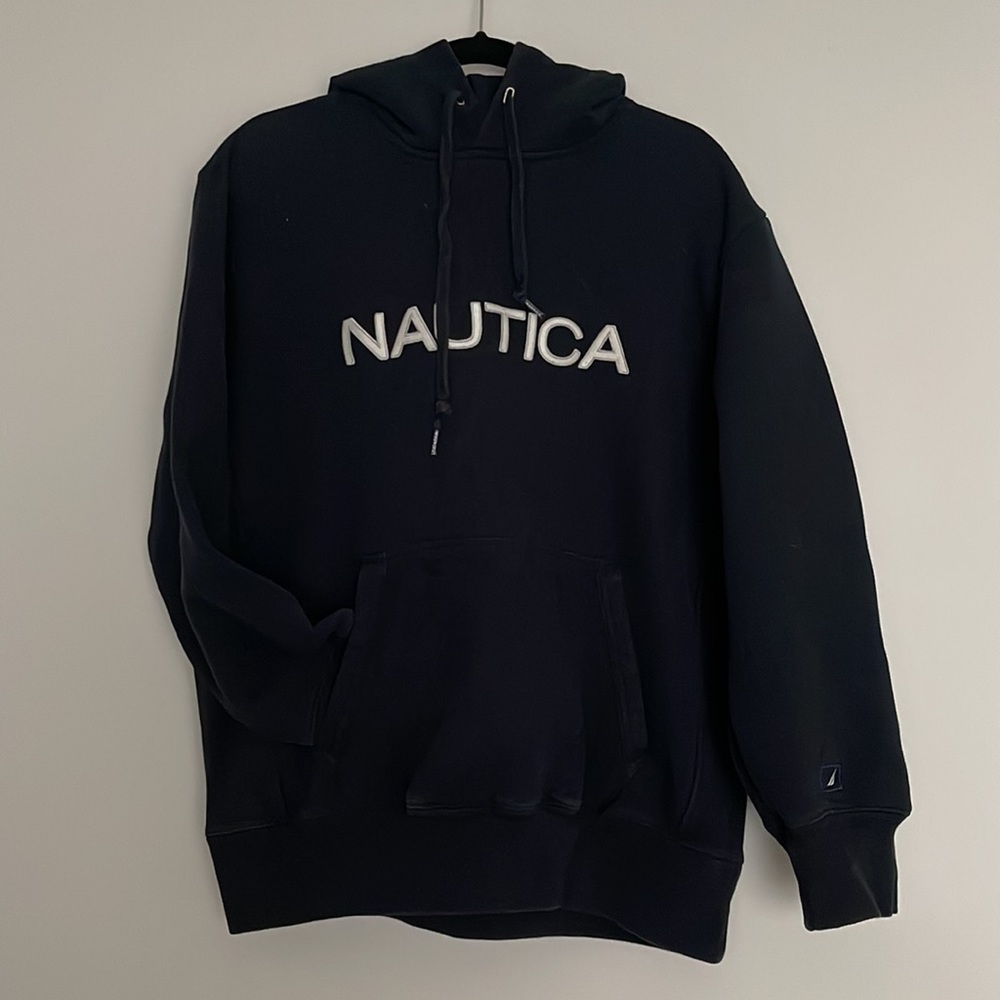 Nautica Mens Pullover Hoodie Sweatshirt Sz L
